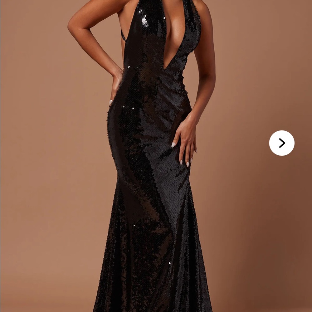 *PROM* Fashion Nova Black Sequin Dress